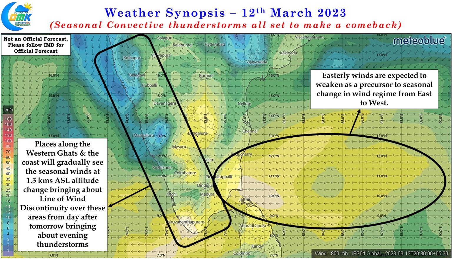 Seasonal Convective thunderstorms all set to make a comeback